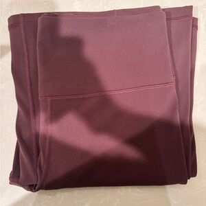 Athleta Burgundy Elation Flare Leggings, Size Large